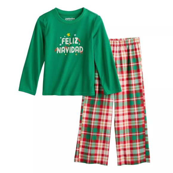 "Feliz Navidad" Boys Christmas Pajama Set - Picture 1 of 6